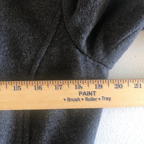 Kenneth Cole Reaction Size 8 Double Breasted Fitted Wool Blend Gray Jacket Coat - Picture 6 of 15